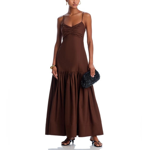 A.L.C. Harper Dress in Chocolate Brown - Picture 6 of 9